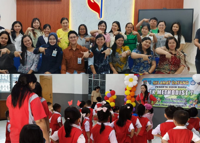 Ciptakan Suasana Ceria, TK Methodist 7 Lubuk Linggau Sambut Siswa Baru dengan MPLS Kreatif