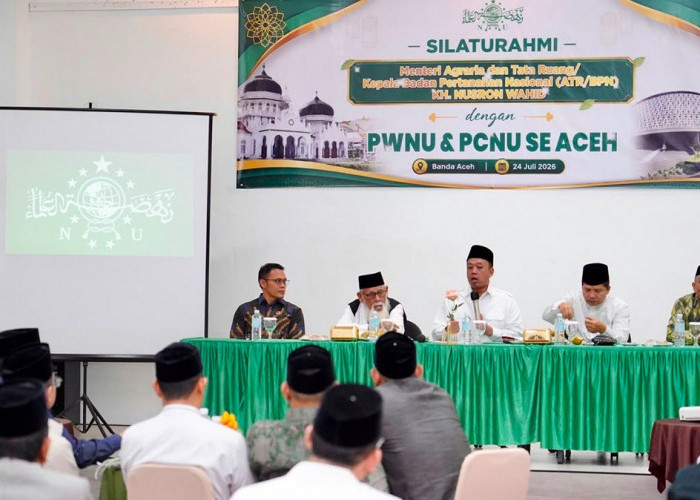 Menteri Nusron Ajak PWNU dan PCNU Se-Aceh Percepat Sertipikasi Tanah Wakaf