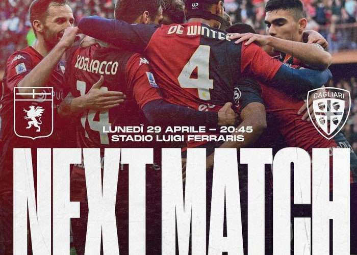 Prediksi Genoa vs Cagliari, Serie A, Selasa 30 April 2024, Kick Off 01.45 WIB