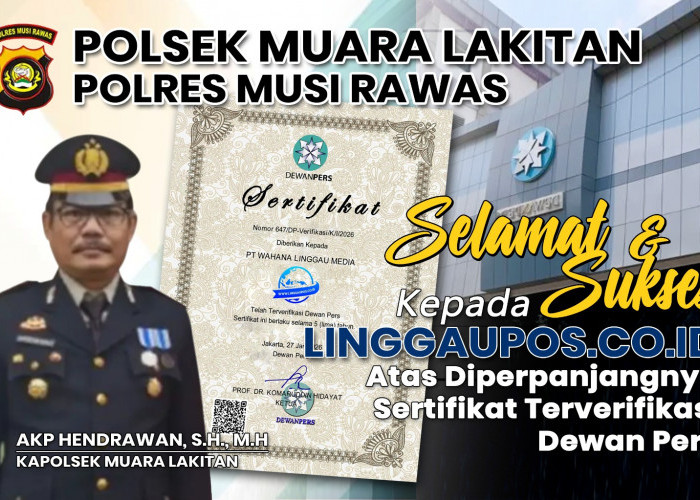 Polsek Muara Lakitan Ucapkan Selamat Diperpanjangnya Sertifikat Terverifikasi Dewan Pers