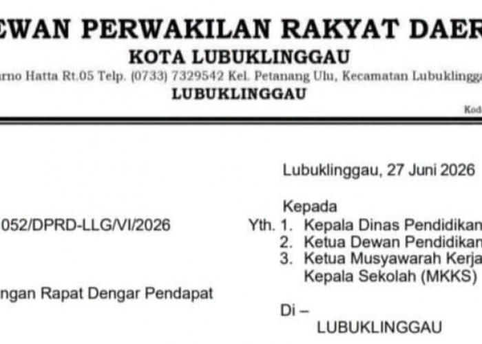 Soal Dugaan Pungli, Hari ini DPRD Lubuk Linggau Bertemu Kepala SMA Negeri
