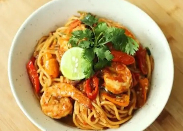 Perpaduan Unik Antara Makanan Italia dan Thailand, Ini resep Tomyum Spaghetti, Wajib Dicoba