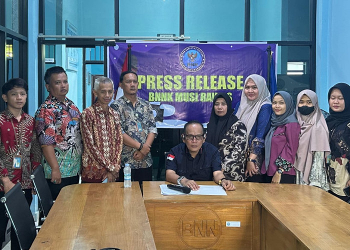 Wujudkan Indonesia Bersinar, BNNK Musi Rawas Gelar Press Release Akhir Tahun 2024