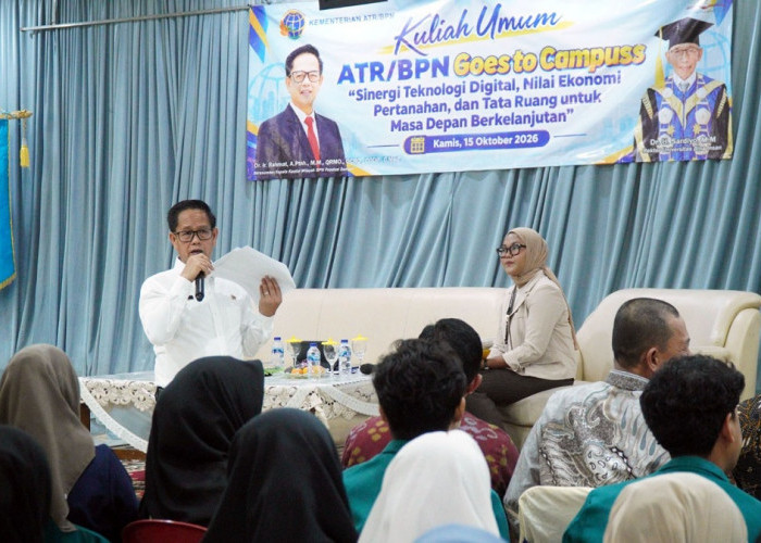 Perkuat Sinergi dengan Dunia Akademik, Kanwil BPN Sumsel Gelar Kuliah Umum ATR/BPN Goes to Campus di UNIVBI