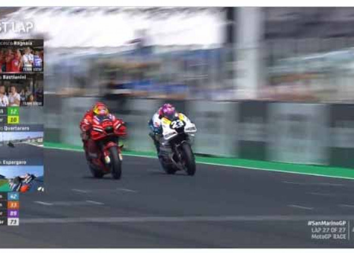 Hasil MotoGP San Marino 2022 : Sengit, Bagnaia Rajai Misano