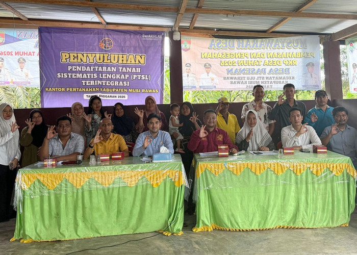 Kantor Pertanahan Musi Rawas Gelar Penyuluhan PTSL Terintegrasi 2026 di Desa Pasenan
