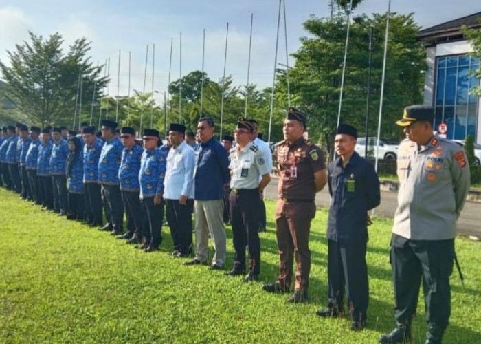 Khidmat dan Penuh Makna, Lapas Narkotika Muara Beliti Ikuti Upacara Hari Pendidikan Nasional