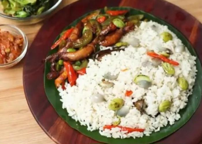 Resep Nasi Liwet, Hidangan Indonesia Disajikan Dengan Daun Pisang