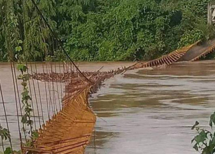 Banjir di Musi Rawas Meluas, 11 Desa Terendam, 2 Jembatan Gantung Putus