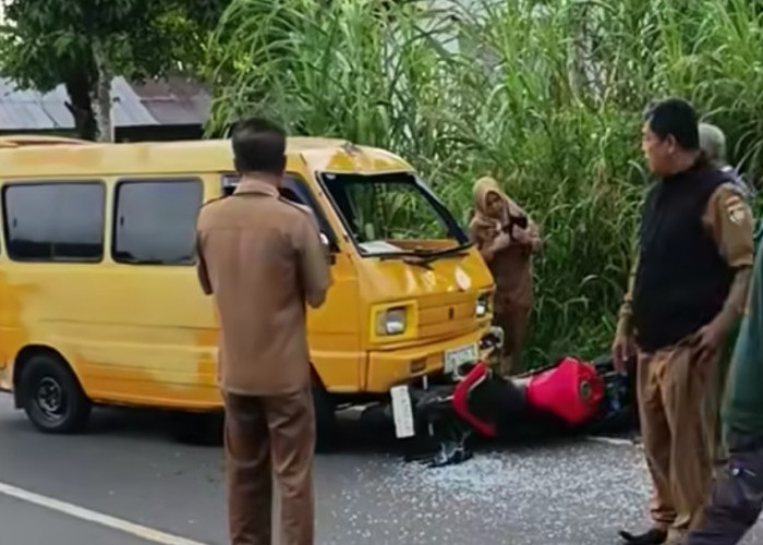 Roger Danuarta Kecelakaan di Jalinsum Musi Rawas, Sepeda Motor CBR Masuk ke Bawah Angdes