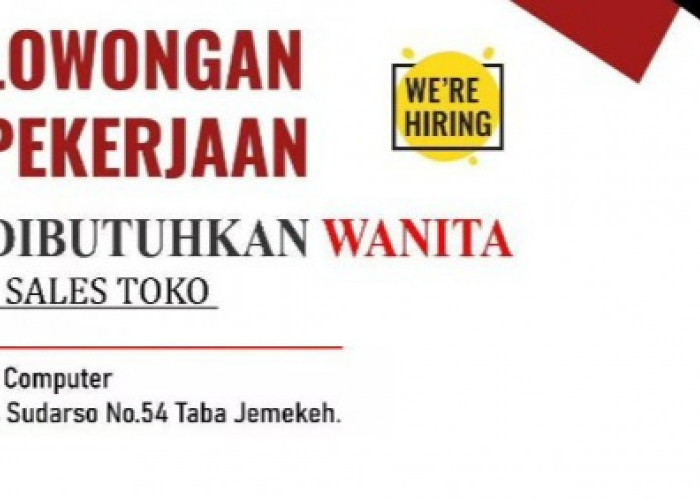 V Tech Computer Lubuk Linggau Buka Lowongan Kerja, Yang Berminat Ini Syaratnya