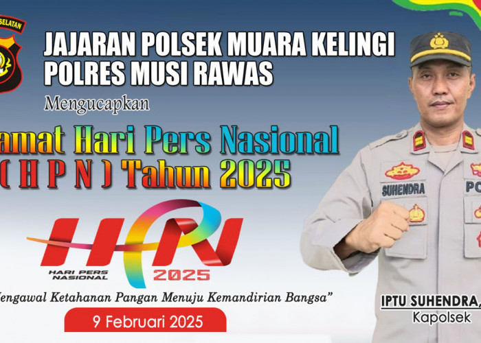 Polsek Muara Kelingi Ucapkan Selamat HPN 2025