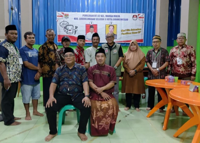 Pemilihan Ketua RT Seperti Pemilu Sukses Digelar di Marga Mulya Lubuk Linggau 