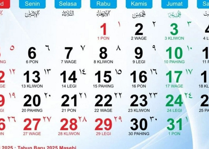Kalender Jawa Bulan Juni 2025, Lengkap dengan Weton Serta Jadwal Malam 1 Suro