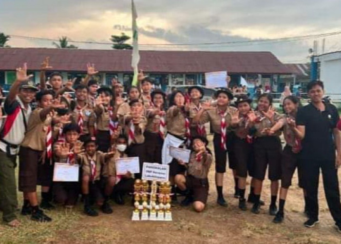 Tim Pramuka SMP Xaverius Lubuklinggau Juara Umum Ar Risalah Scout Competition 2023