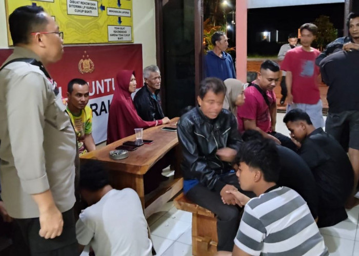 Terlibat Tawuran di Perumnas Rahmah Lubuk Linggau, 6 Pelajar Ditangkap dan Disuruh Sungkem