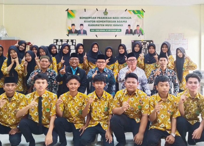 Maulid Nabi Muhammad SAW di MAN 1 Musi Rawas, Pelajar Diajak Teladani Akhlak Rasulullah di Era Milenial