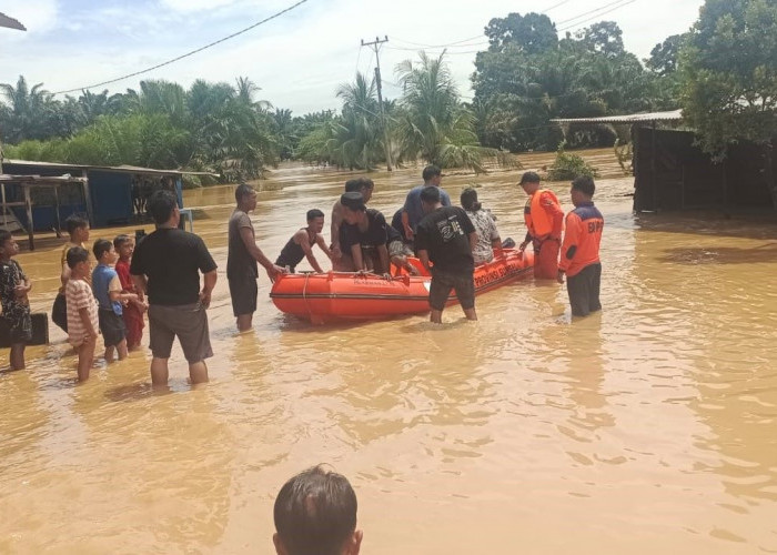 Banjir Rendam 17 Desa di Musi Rawas Utara, 2 Jembatan Gantung Putus, 1 Rumah Hanyut