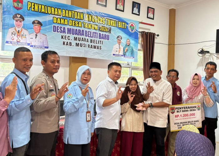 BLT Dana Desa 2026 Muara Beliti Baru Musi Rawas Disalurkan kepada 8 KPM, Total Bantuan Rp1,2 Juta per KPM