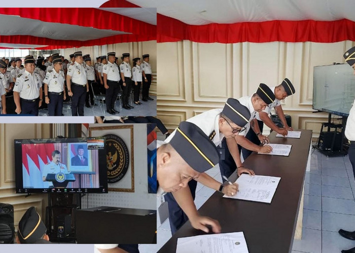 Awali Tahun 2026, Lapas Narkotika Muara Beliti Ikuti Apel Perdana Pegawai Dipimpin Menteri Pemasyarakatan