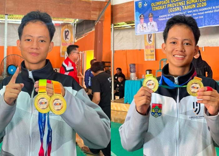 2 Medali Emas Disabet M. Qibran Alfarabi pada O2SN Tingkat Provinsi Wakili Lubuk Linggau