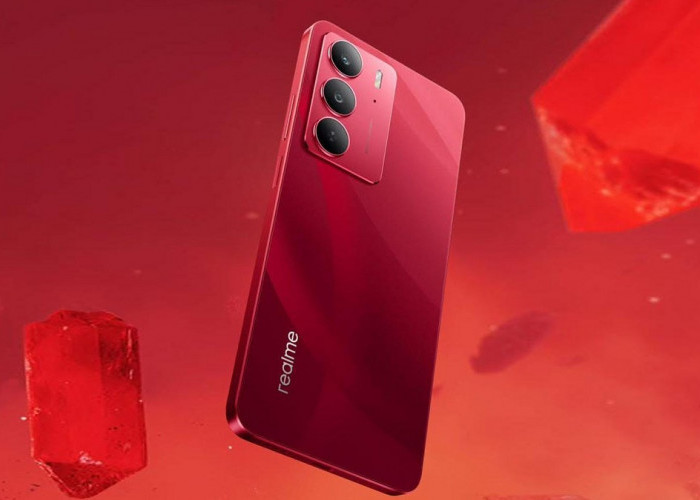 Desain Super Elegan! Realme C75 Ruby Red Jadi HP Gaming Murah dengan Chipset Helio G92 Max