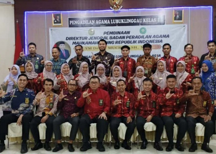 Dirjen Badilag MA RI Lakukan Pembinaan di Pengadilan Agama Lubuk Linggau, Ungkap Rasa Bangga