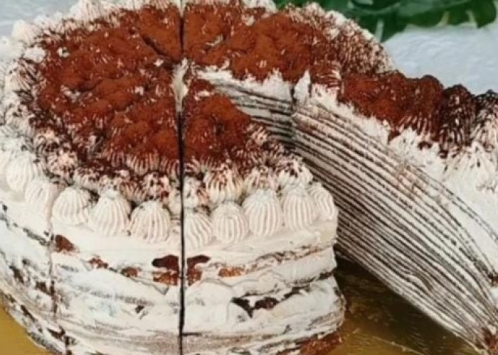 Resep Mille Crepes Tiramisu, Kue yang Memiliki Banyak Lapisan, Yuk Coba Buat di Rumah 