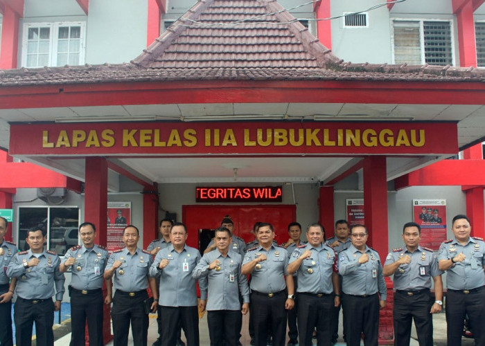 Kunjungi Lapas Kelas IIA Lubuk Linggau, Dirwatkeshab Pastikan Pelayanan WBP Berjalan Baik