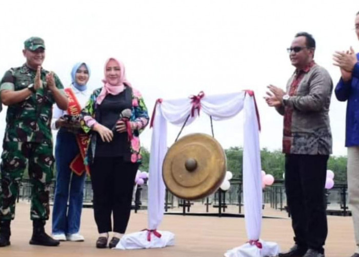 Bupati Hj Ratna Machmud Launching Objek Wisata Danau Aur Musi Rawas