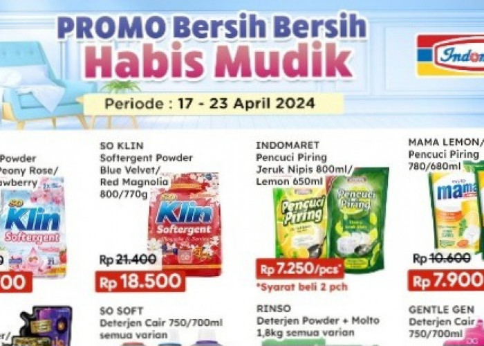 Daftar Diskon Promo Produk Bersih-Bersih di Indomaret, Periode Sampai 23 April 2024