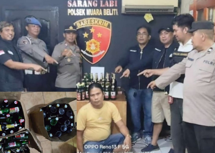 Puluhan Botol Miras Disita dari Warung di Musi Rawas Jelang Ramadan 1446 H, Ini Ancaman Hukumannya