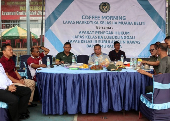 Kabapas Muratara Roby Fernadez Ikuti Giat Coffee Morning di Lapas Narkotika Muara Beliti