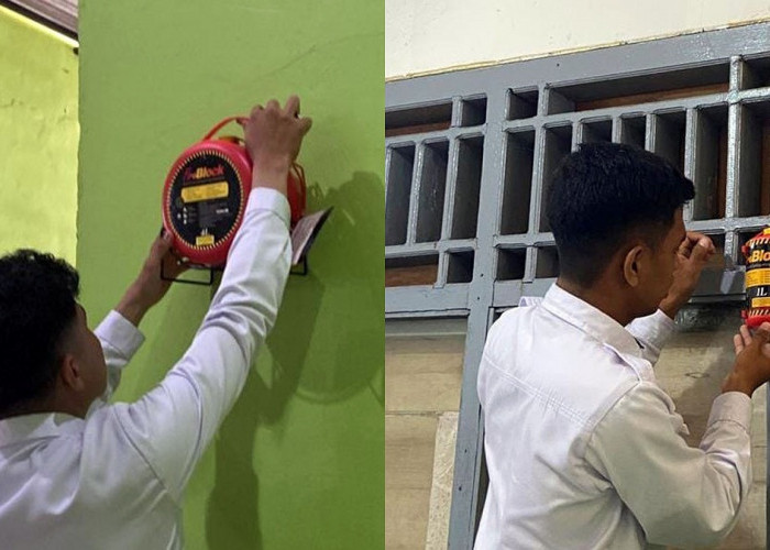 Lapas Narkotika Muara Beliti Pasang APAR di Titik Strategis untuk Tingkatkan Kesiapsiagaan