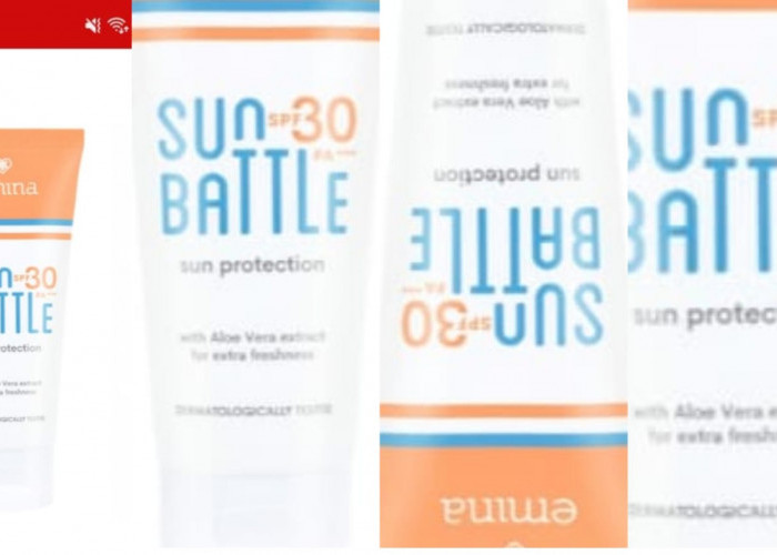 Harga Produk Emina Sun Battle Sunscreen SPF 30 PA+++ 60ml di Alfamart