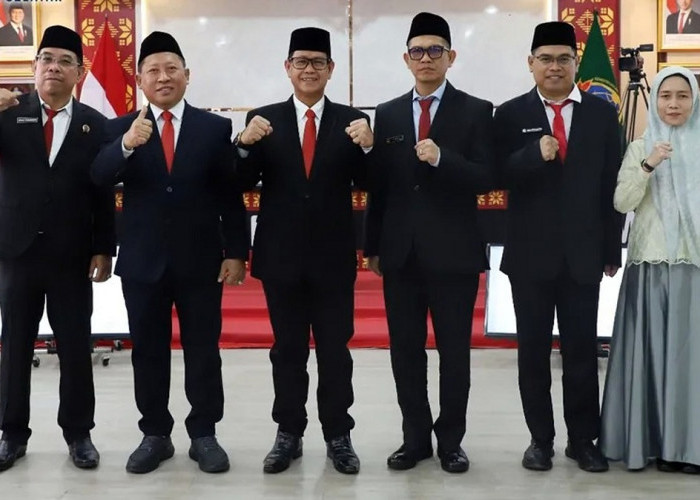 Kakanwil BPN Sumsel Ikuti Pelantikan dan Pengambilan Sumpah Jabatan Struktural Kementerian ATR/BPN