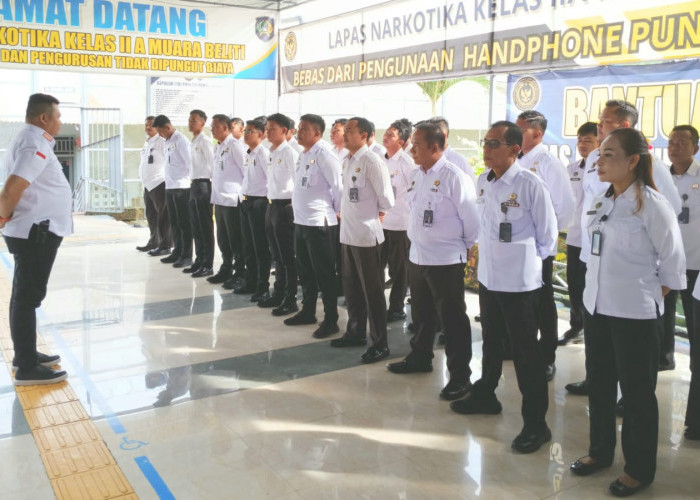 Kalapas Narkotika Muara Beliti Tekankan Sinergi dan Profesionalisme dalam Apel Pagi