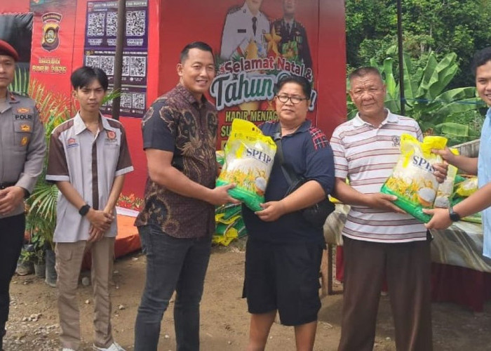 Gerakan Pangan Murah Polres Musi Rawas Utara, 2 Ton Beras Ludes Diserbu Masyarakat