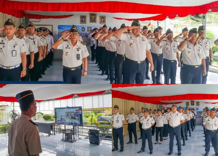 Sinergi dan Soliditas, Lapas Narkotika Muara Beliti Hadiri Apel Bersama Empat Kementerian