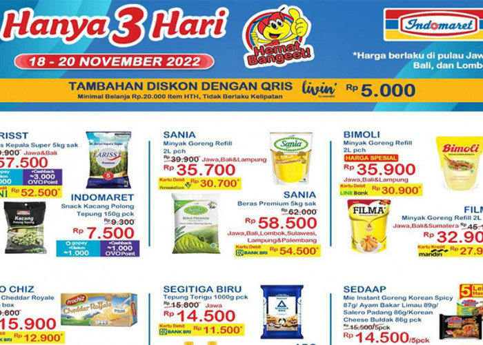 Buruan 18-20 November 2022 Ada Promo Indomaret Minyak Goreng 2L Rp27.900