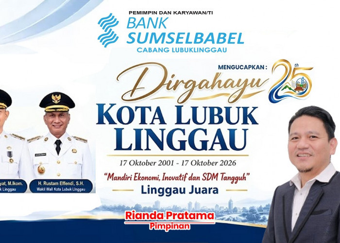 Bank Sumsel Babel Cabang Lubuk Linggau Mengucapkan Dirgahayu Kota Lubuk Linggau ke-25
