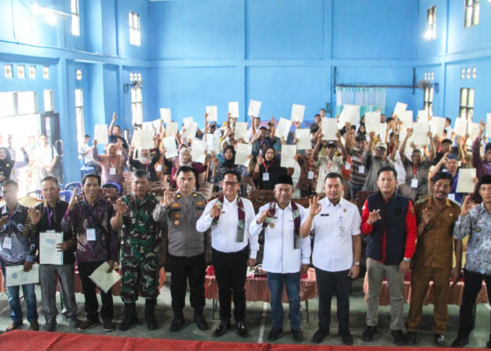 421 Sertifikat PTSL 2026 Dibagikan di Musi Rawas, Warga 3 Desa Kini Miliki Kepastian Hukum Tanah