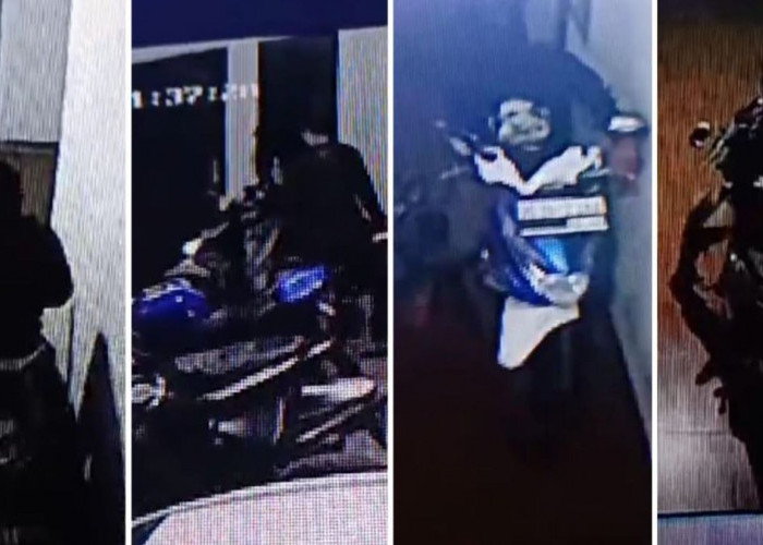 Wadaw, 4 Motor Hilang Sekaligus di Parkiran Kosan Jakabaring, Palembang, Terekam CCTV 