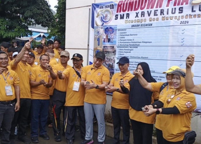 Dibuka Walikota Lubuk Linggau, Jalan Santai Peringati 50 Tahun SMA Xaverius Lubuk Linggau Sukses Digelar