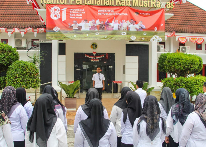 Kantor Pertanahan Musi Rawas Bahas Progres KW 4, 5 dan 6, Pegawai Diimbau Jaga Kesehatan