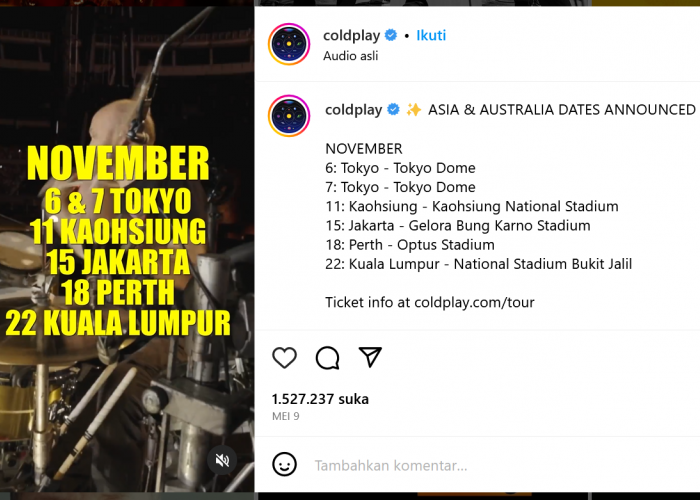 Rencana Konser Coldplay di Jakarta Ditentang, Padahal Tiket Sudah Ludes