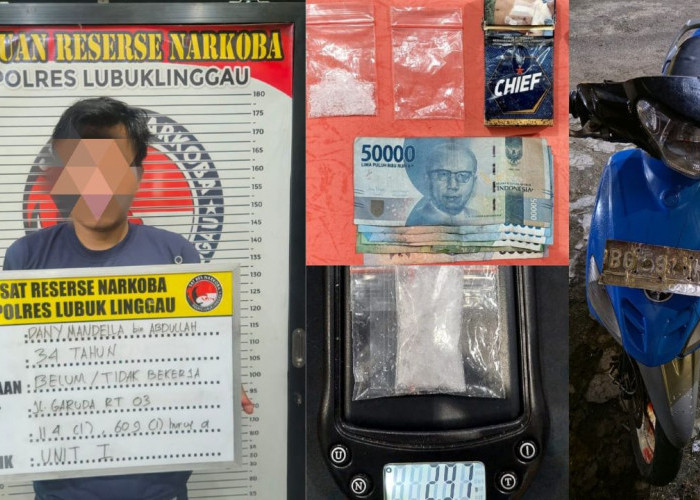 Pengedar Disergap di Atas Jembatan Jalan Lingkar Utara Lubuk Linggau