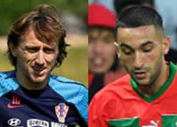 Kroasia vs Maroko: Adu Hebat Modric vs Ziyech