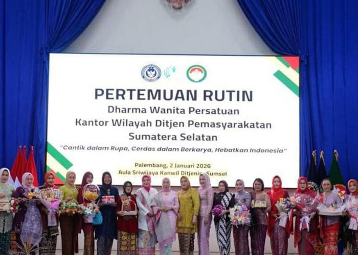 Pererat Silaturahmi, DWP Lapas Narkotika Muara Beliti Ikuti Pertemuan DWP Kanwil Ditjenpas Sumsel