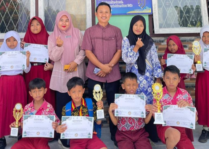Bangga, Siswa SD Negeri 20 Lubuk Linggau Borong Piala Lomba Menggambar: Kepala Sekolah Beri Dukungan Penuh